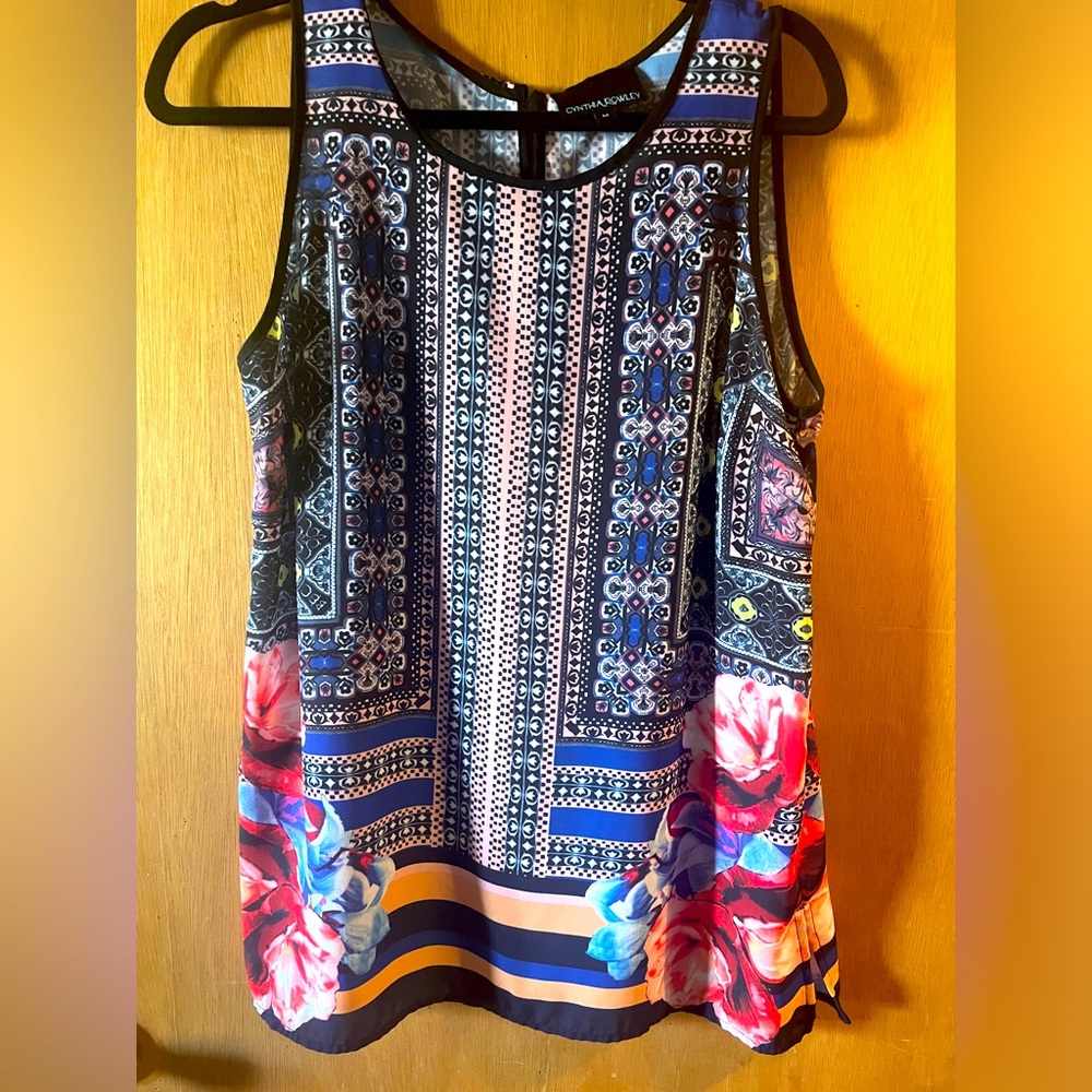 Cynthia Rowley Floral sleeveless top
